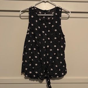 Loft polka dot blouse M